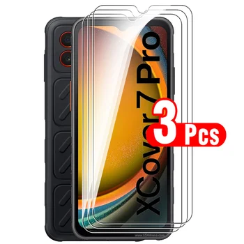 3 pezzi protezione schermo per Samsung Galaxy XCover7 Pro 5G vetro protettivo vetro temperato trasparente Samsang X Cover7 XCover 7 Pro pellicola