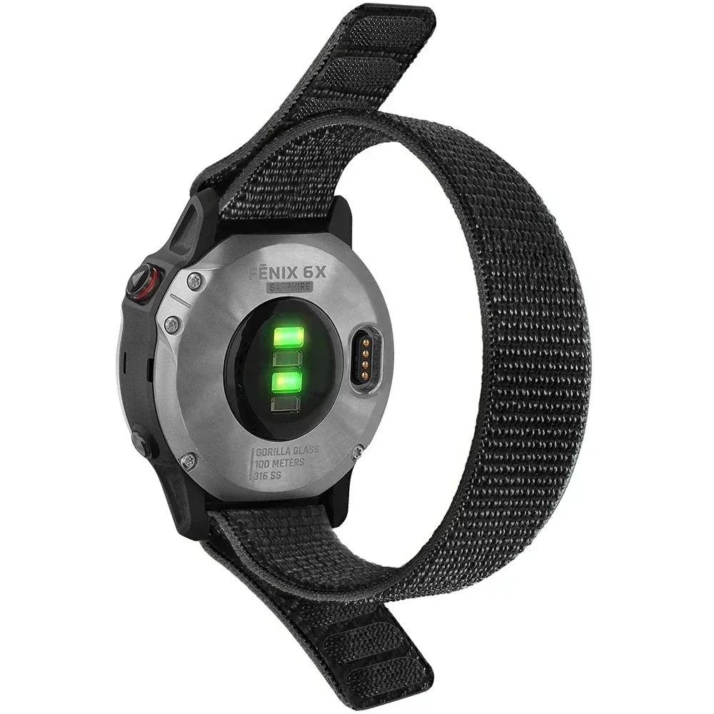 Premium Hook & Loop Nylon Strap for Smartwatch Bands - Available in 26mm & 22mm