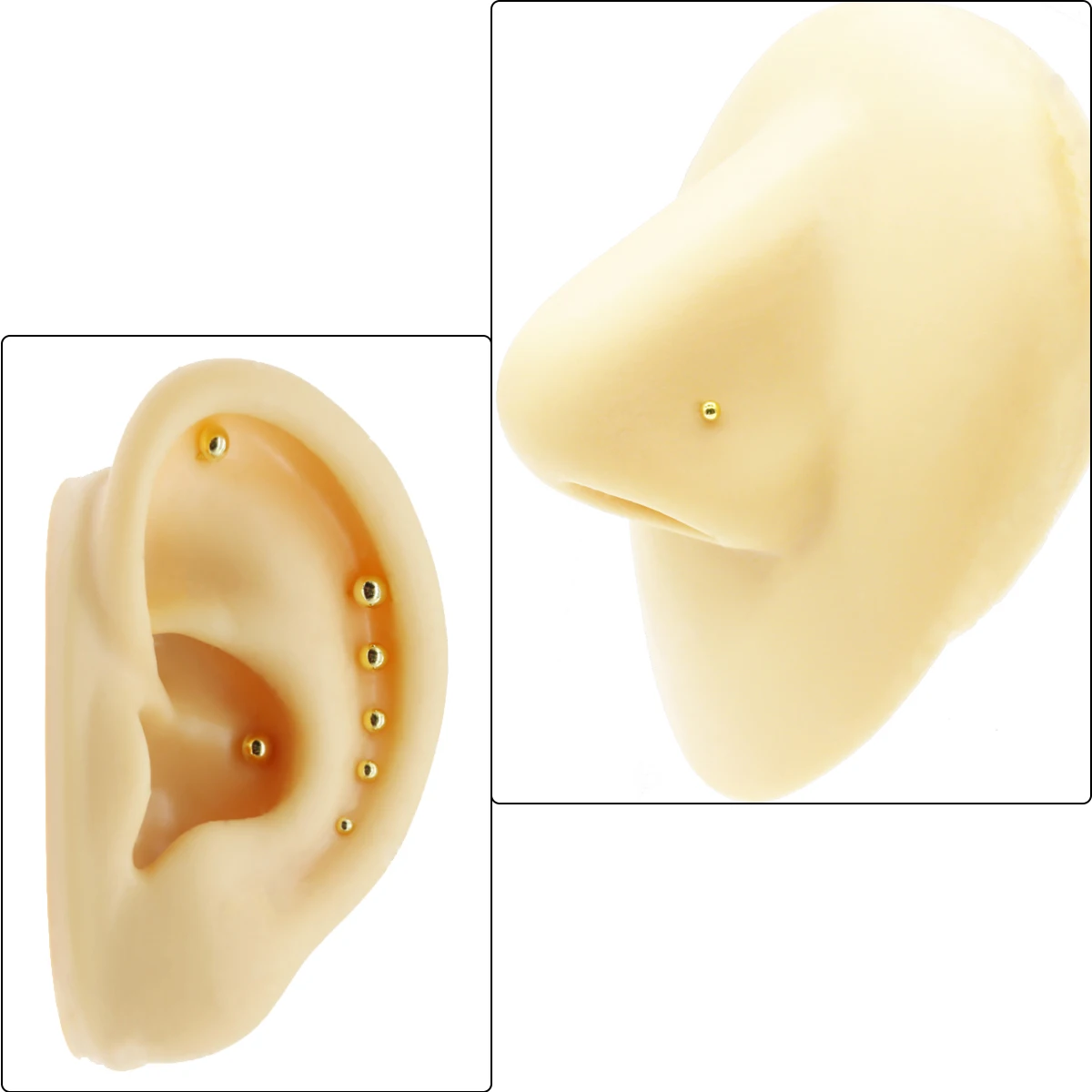 925 Sterling Silver Ball Shape Nose Stud Nose Piercing Body Jewelry nose piercings
