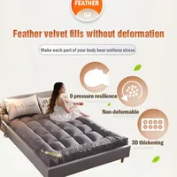 Down soft mattress five-star hotel three-dimensional thickened 10cm mattress student dormitory 0.9m/1.2m soft cushion quilt 5