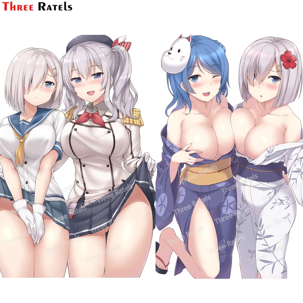 

Автомобильные водонепроницаемые наклейки Three Ratels G372 Hamakaze And Касима Kantai