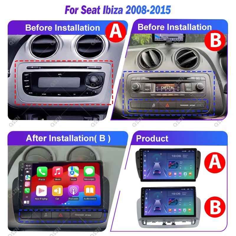 Android 15 Multimedia Radio For Seat Ibiza 2012 - 2015 Car Player GPS Stereo Touch Screen - View #14