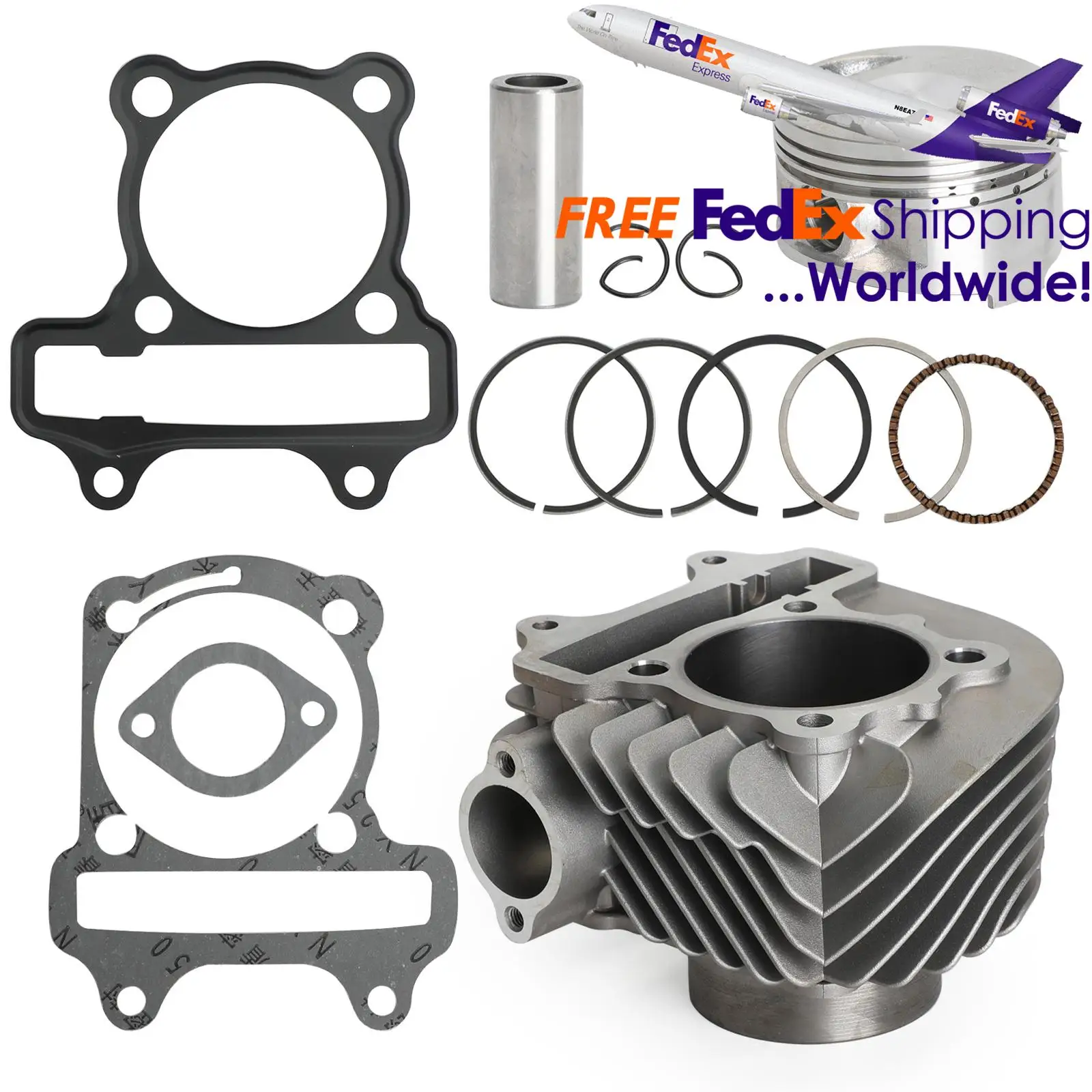 Topteng 170cc 180cc 61mm Big Bore Cylinder Piston Kit For Gy6 150cc