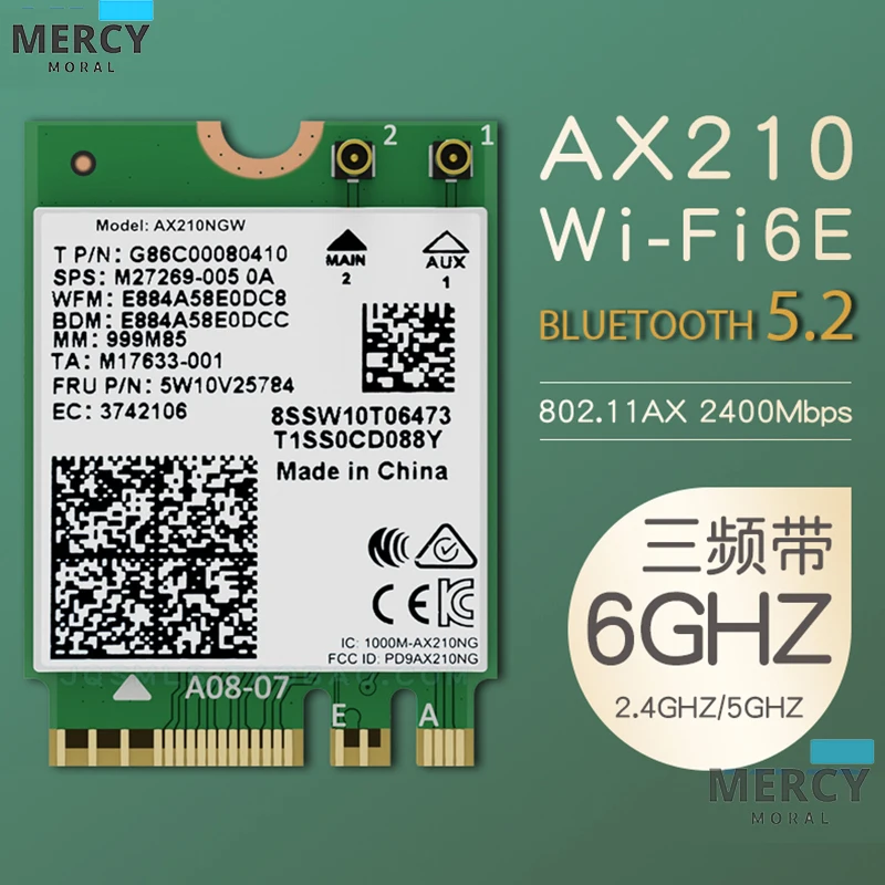 Intel-For-AX210-5374Mbps-802-11ax-Wi-Fi-6E-MU-MIMO-ax210NGW-Desktop ...