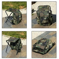Chaise de camping pliable portable avec sac à dos intégré, siège léger pour la pêche et les activités de plein air, idéale pour le camping, les voyages et la randonnée 6