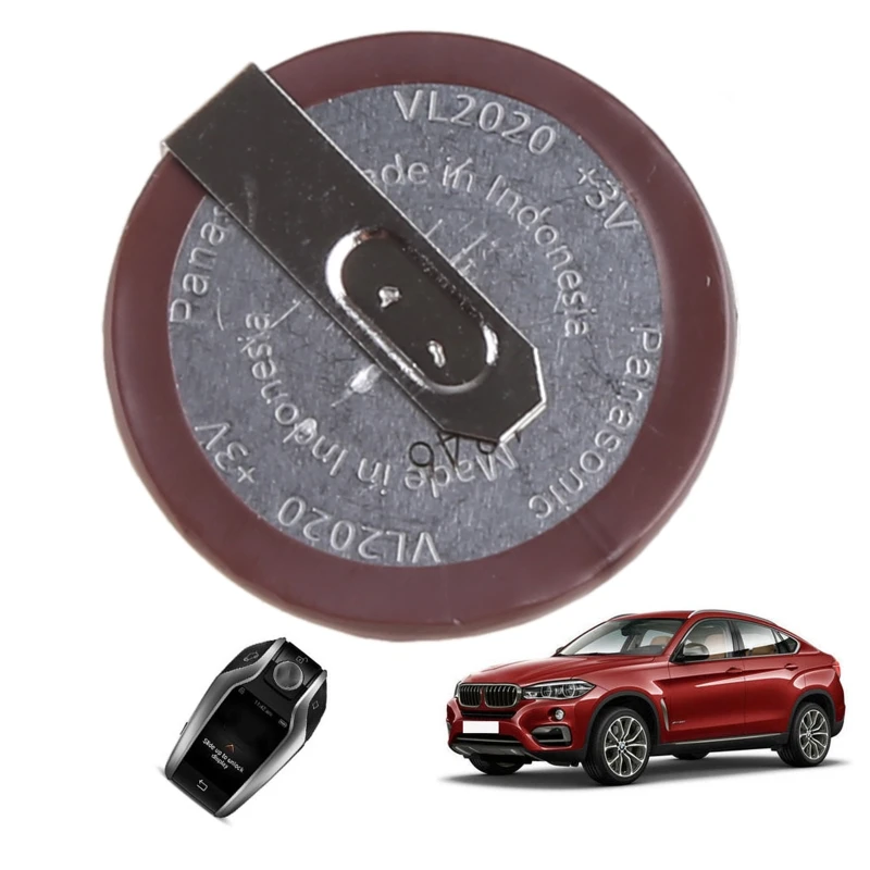 Совместимый VL2020, 90 градусов, 3 В, тип монеты, перезаряжаемая литиевая батарея таблеточного типа, 90 градусов