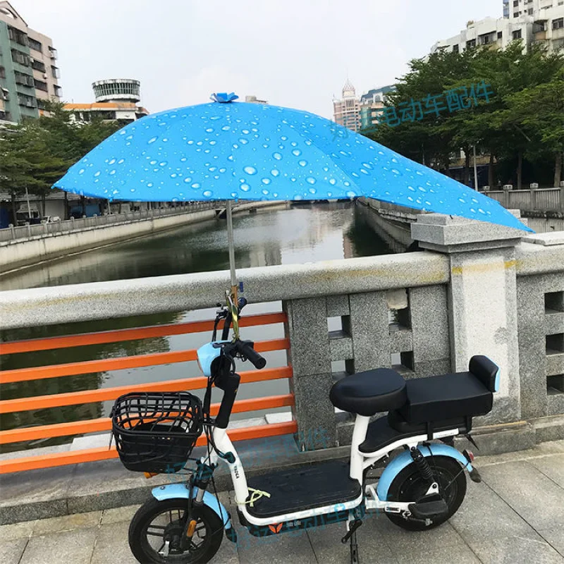 Electric Bike Sunshade Rain Umbrella, Shed Motorcycle Takeaway Sunscreen