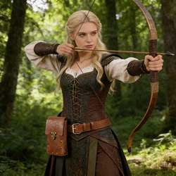 Vintage - Style PU Leather Belt Pouch - Perfect for Cosplay and Historical Costume Accessories (StyleA 1PCS)