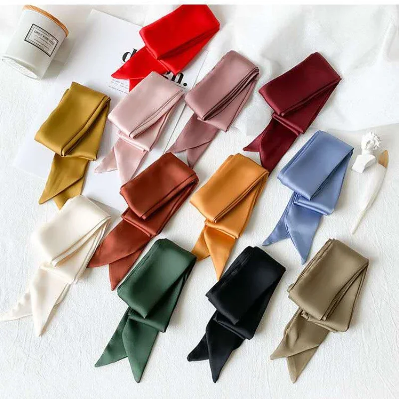 Elegant Silk Satin Hair Scarf for Women - Fashion Accessory for 2023