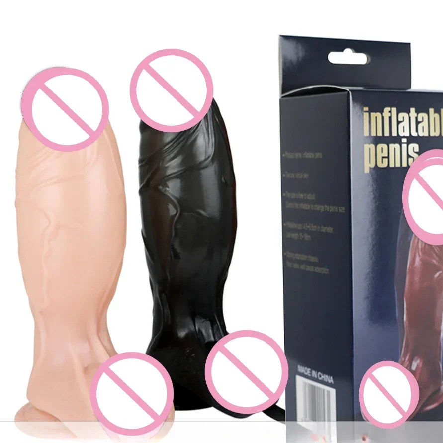 Inflatable Adjustable Size New Realistic Dildos Erotic Dildo Artificial Penis G-spot Large Anal Plug Female Masturbation Sex Toy sex toys