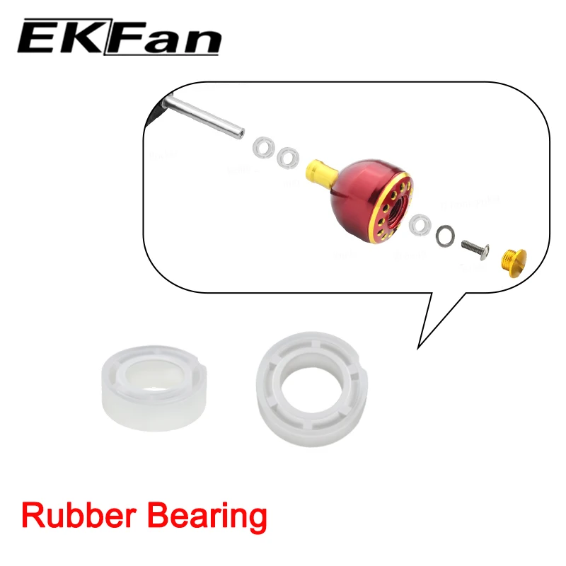10pcs Stainless steel Rubber Plastics Bearings 5x9x3MM 7x4x2.5MM For Fishing Reel Handles Knobs Parts spinning fishing accessory