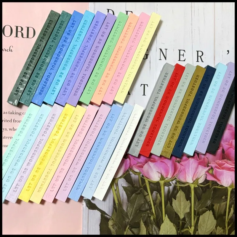 Matte Lacquer Wax Strip Macaron Square Mixed Color Handmade DIY