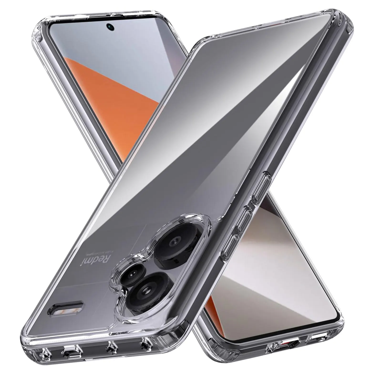 Transparent Soft Phone Case For Xiaomi Redmi Note 13 12 4G Case Redmi Note 13 Pro Plus 5G Clear Silicone Shockproof Back Cover_voghion.com