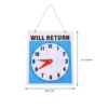 Open Business Signs Sign Door Board Hours Welcome Closed Pvc Office Clock Hanging Will Return Operation Sign Business 6