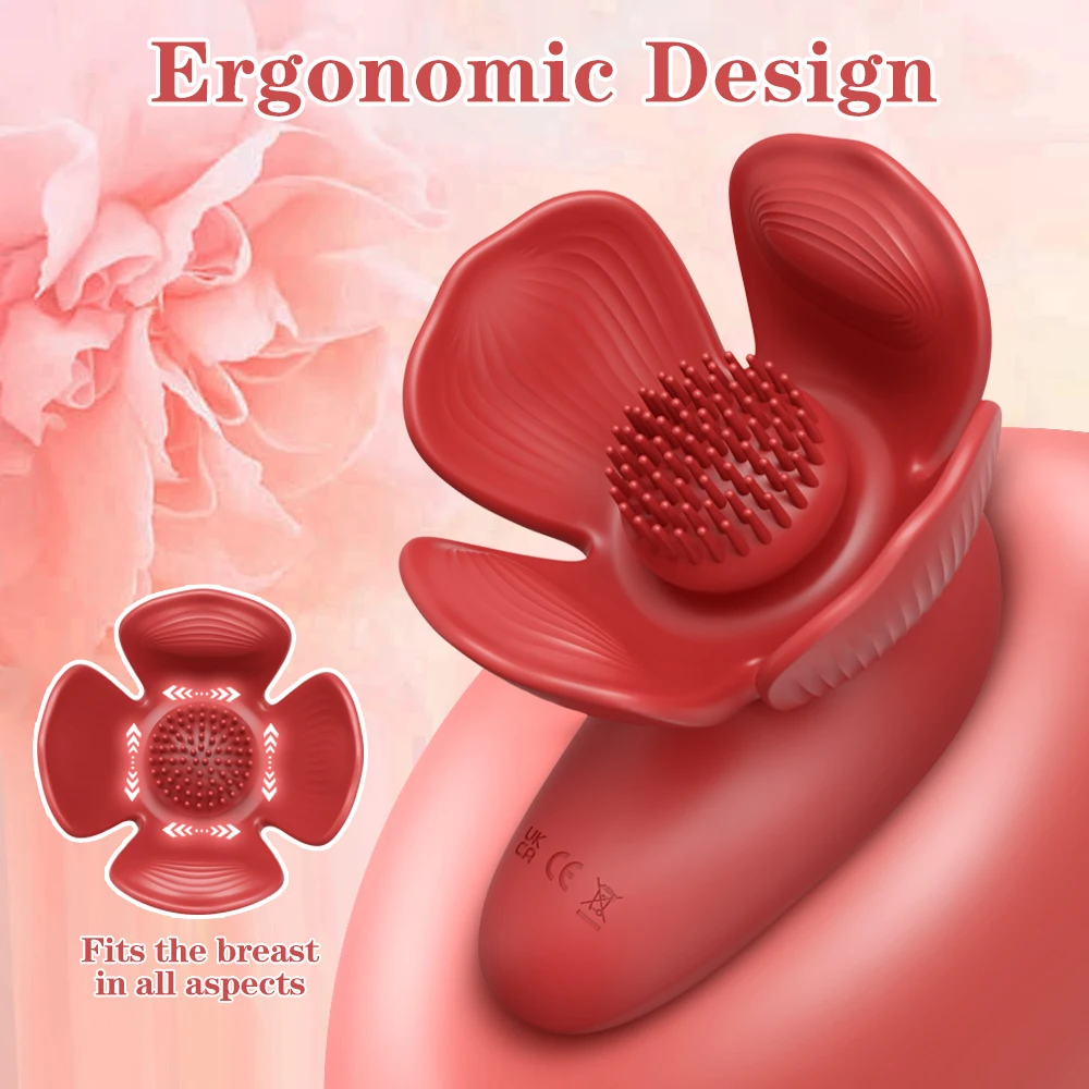 Powerful Nipples Stimulator Breast Vibrator Automatic Breast Massager for Women Female Masturbation Adult Goods Erotic Sex Toys