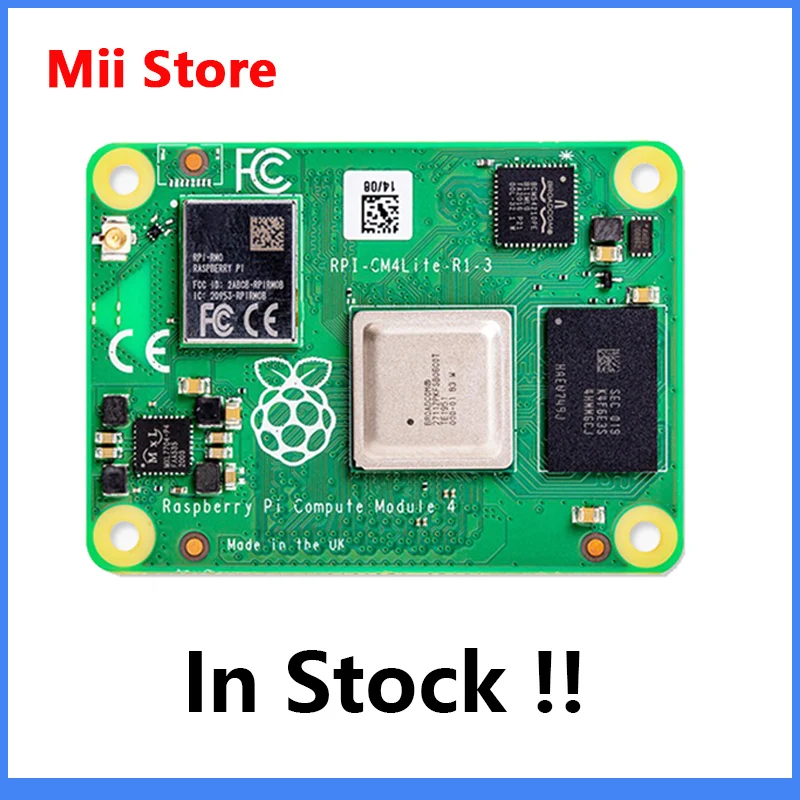 

CM4 Raspberry Pi Compute Module 4 with 1G/2G/4G/8G Ram Lite/8G/16G/32G eMMC Flash optional Support Wifi/bluetooth New CM4 Board