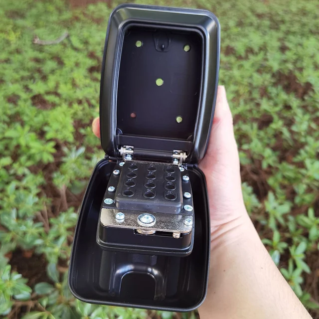 Key Box Wall Mounted Large Key Box Secure Waterproof Outdoor Key Box With 12 Code Rustproof Weatherproof Heavy Duty Key 5