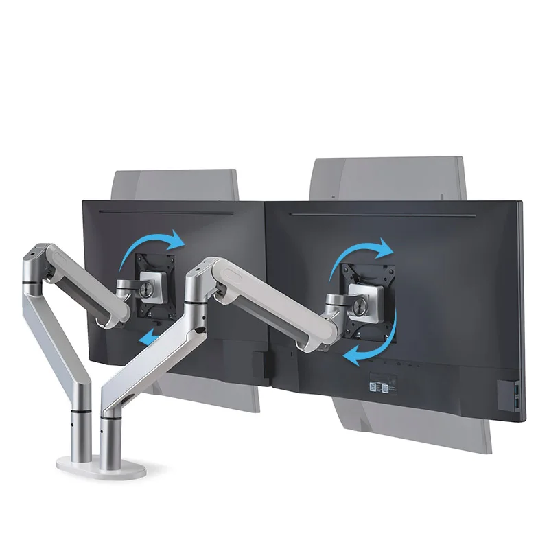 

Double-screen display bracket LCD splicing computer rack aluminum alloy