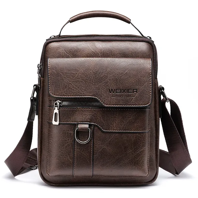 Brand Men Shoulder Bag for 9.7" ipad Men PU Leather Flaps Men's Crossbody Bags Business Flap Male Solid Messenger Bag Travel Bag 2