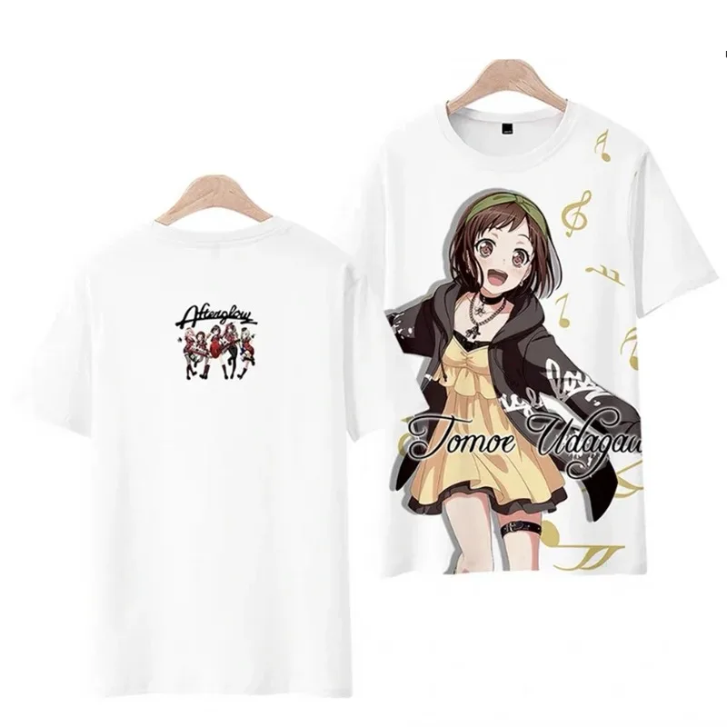 Kawaii music beautiful bang dream! 3d T-shirt fashion anime men women t-shirts tops o-neck short sleeve boys girls t-shirts