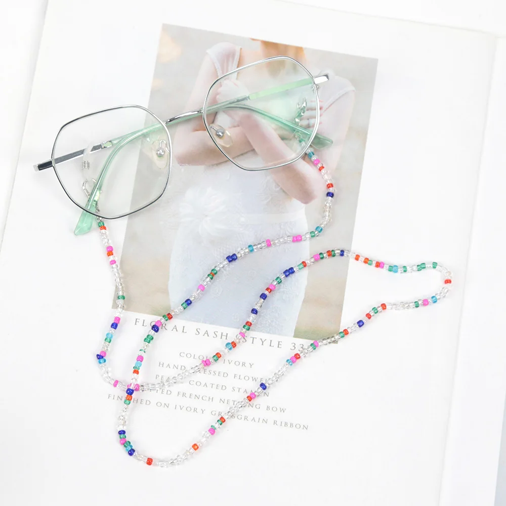 New Fashion Women Reading Glasses Chain Retro Beads Eyeglass Sunglasses Spectacle Cord Neck Strap String Mask Chain Eye Wear - 3