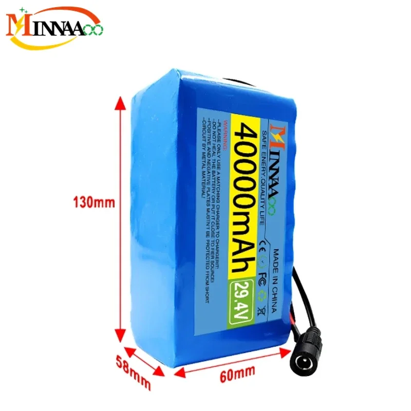 

24V 40Ah 7S3P 18650 Li-ion Battery Pack 29.4V 40000mAh Electric Bicycle Moped /Electric/Lithium Ion Battery Pack+ 2A Charger