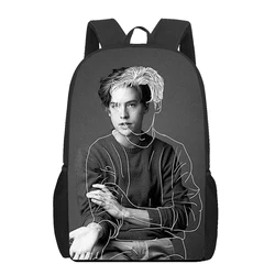 Cole Sprouse Moley Riverdale 3D Print School Bag Set for Teenager Girls Primary Kids Book Bags Children Satchel Mochila Infantil
