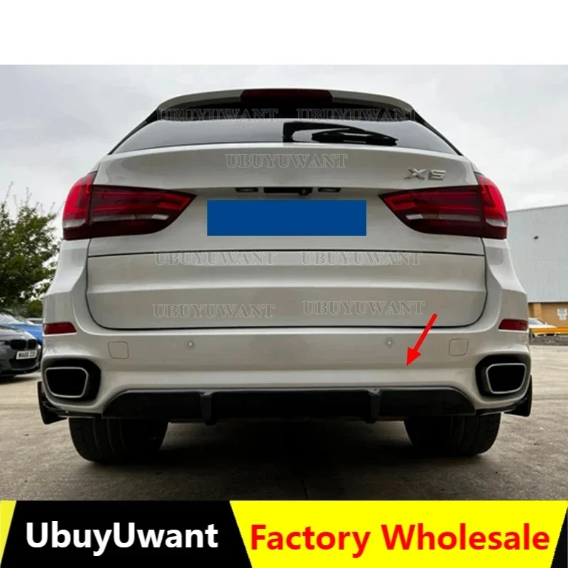 

Carbon Fiber/FRP Unpainted Black Rear Bumper Lip Diffuser Splitter MP Style Spoiler For BMW X5 F15 M Sport 2014-2018 Car Styling