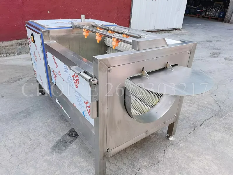 Automatic Multi-Function Brush Carrot Washing Machine Prickly Pear Vegetable Cleaning Machine Potato Washing and Peeling Machine 5