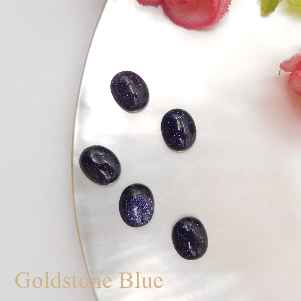 5 Stück Naturstein oval Cabochon viel, Edelstein Flack back Cabochon, loser Edelstein für die Schmuck herstellung, kunden spezifische Größe – Detail 13