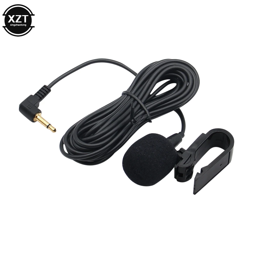 Car Audio Microphone 3.5mm Clip Jack Plug Mic Stereo Mini Wired External Microphone For Auto DVD Radio 3m Long Professionals car stereo accessories