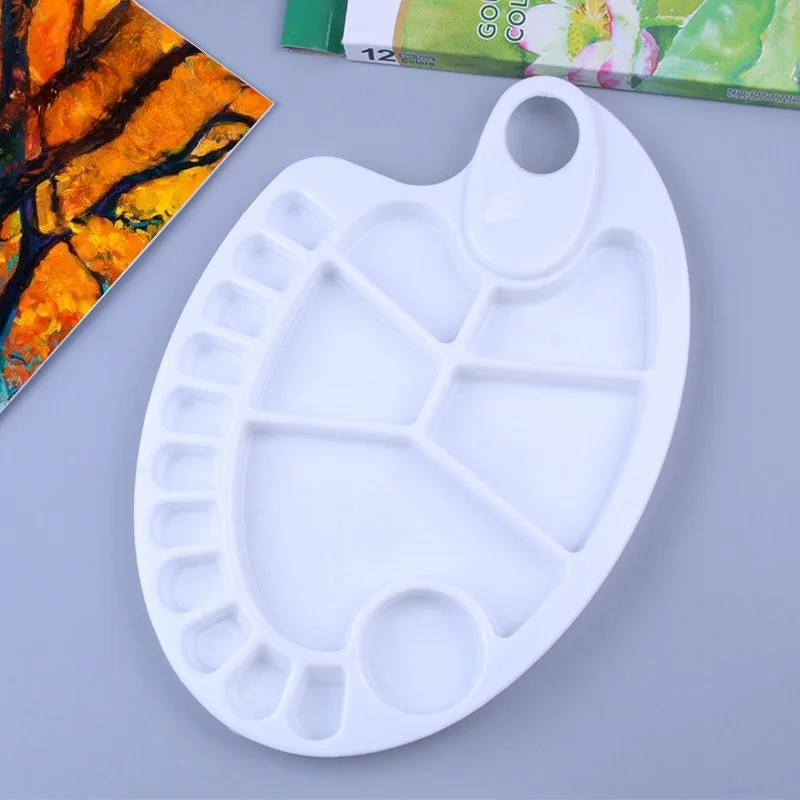 Art supplies Palette Chinese Painting Art Hand-painted plastic palette