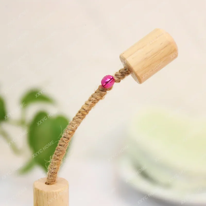 Cat Toy Wooden Cat Scratch Board Rocking Ball Wooden Supplies