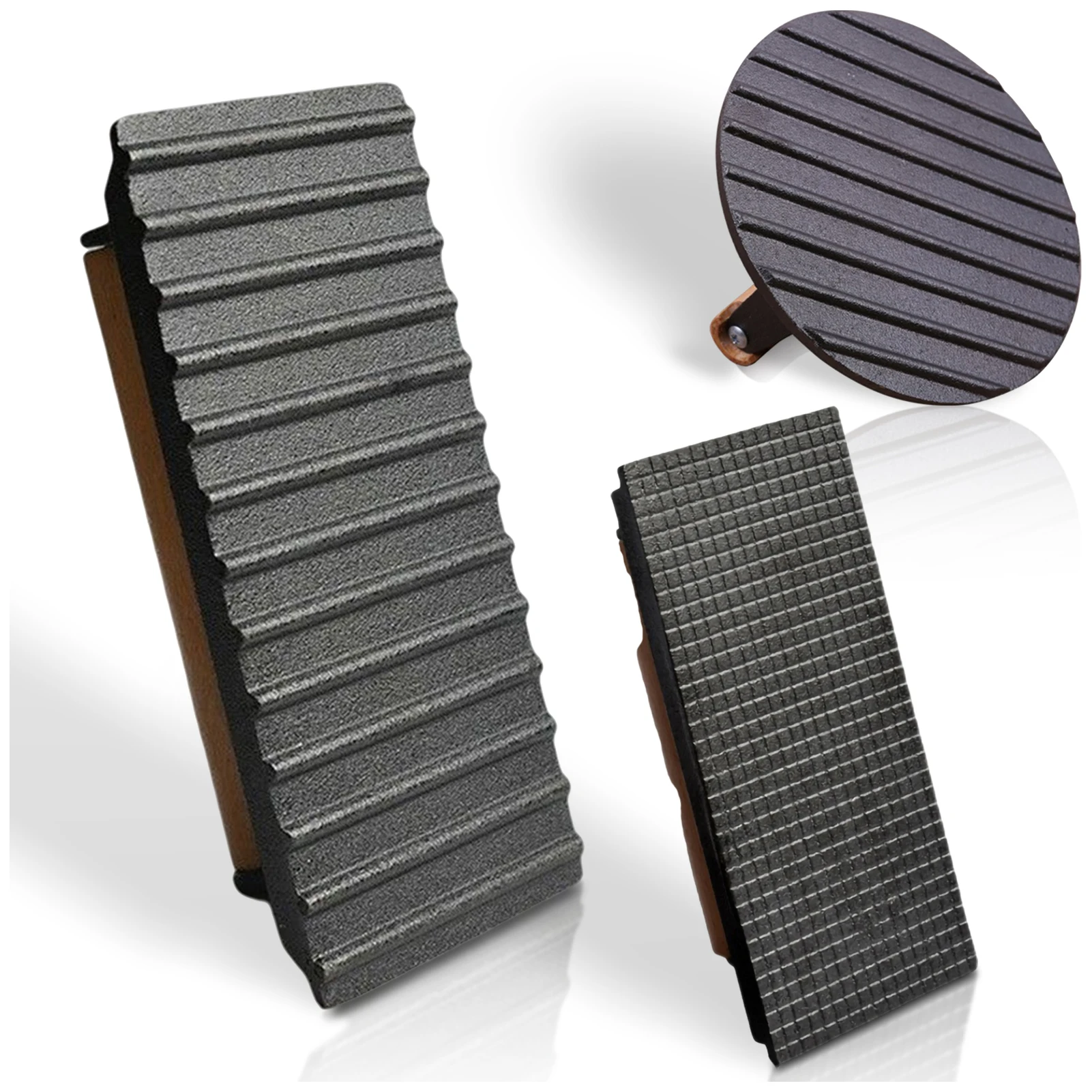Universal Grill Meat Press Round Rectangular Heavy-Duty Steak Press with Handle Bbq Cooking Tool High Temperature Resistance