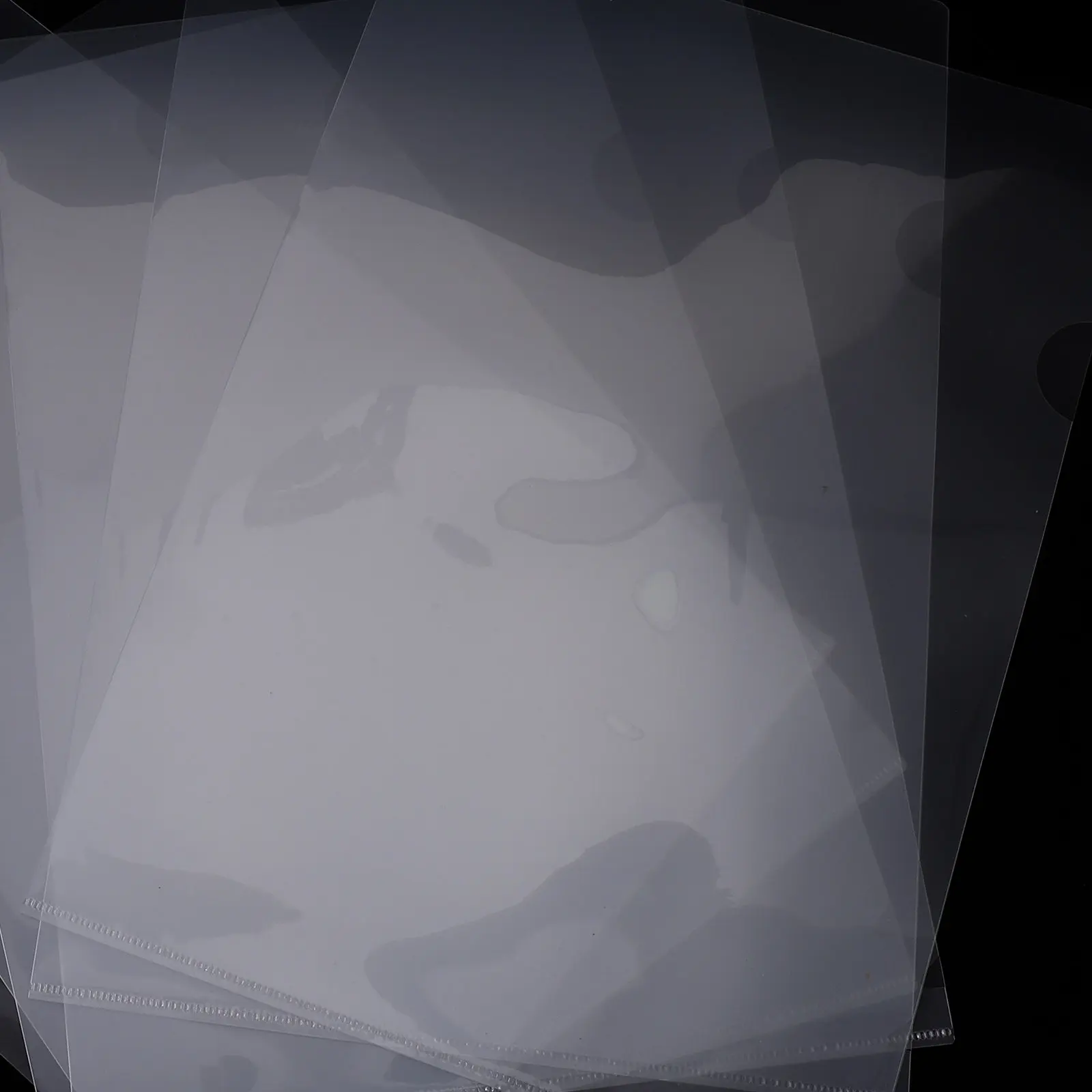 24Pcs 투명 파일 슬리브 PP 소재 문서 정리 홀더 종이 보관 슬리브 사무실 연구 문서 보호기 플라스틱