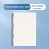 M&G A5 Notebooks Refills Checkered & Horizontal Line Notebook Inserts 60 Sheets 20 Holes 1 Piece 3