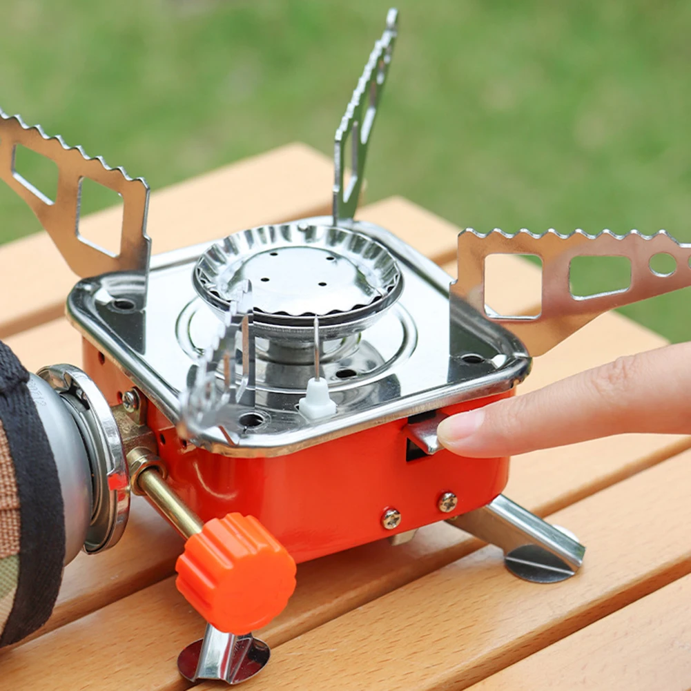 

2023 New Outdoor Folding Metal Camping Gas Stove 2800w Windproof Foldable Stove Burner With Storage Bag For Hiking Camping