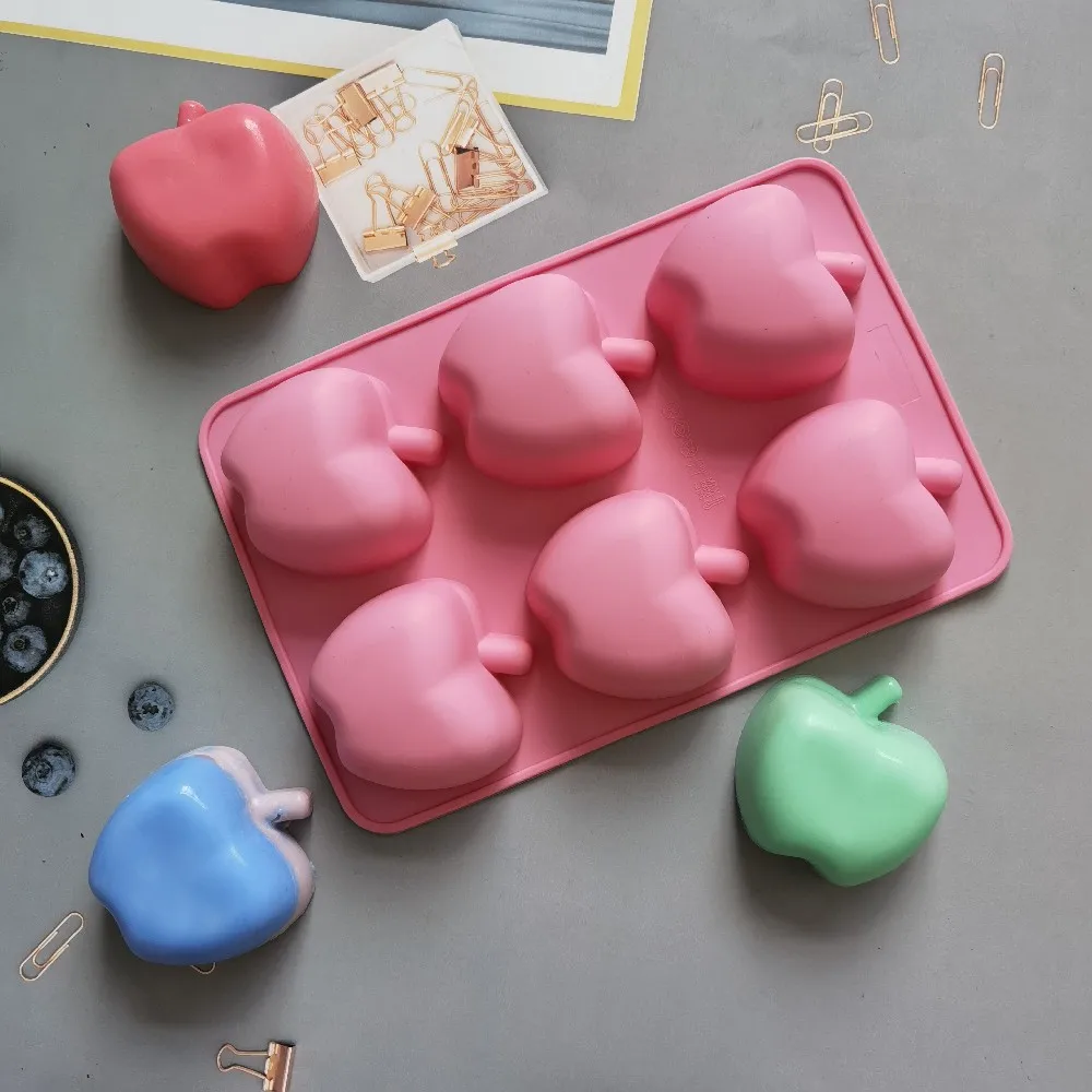 DIY Multi Style Fruit Ice Cube Silicone Mold Strawberry Chocolate Cake  Candy Fudge Baking Tool Watermelon Soap Candle Mould Gift