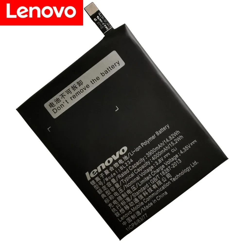 100% nuova batteria originale Real 4000mAh BL234 con adesivo colla 3M per Lenovo Vibe P1M P1MA40 P70 P70t P70-T P70A P70-A