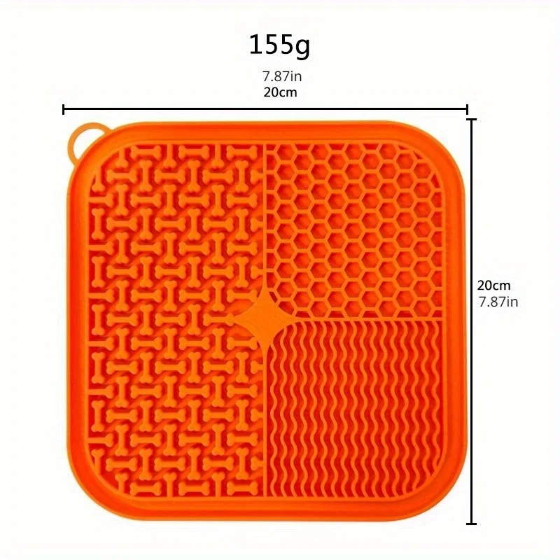 3Pcs Silicone Dog Licking Mats Set with Suction Cups-Slow Feeder Pet Placemats for Healthy Eating,Dog Feeders Supplies 3