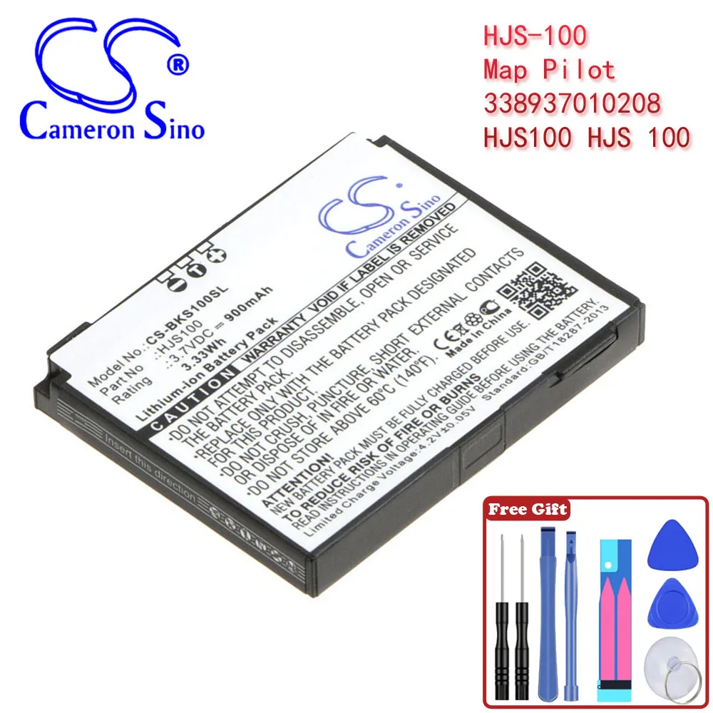 Gps, Navigator 900Mah / 3.33Wh Batteria Per Becker 338937010208 Hjs100 Hjs 100 Hjs-100 Map Pilot Color Black Volts 3.70V