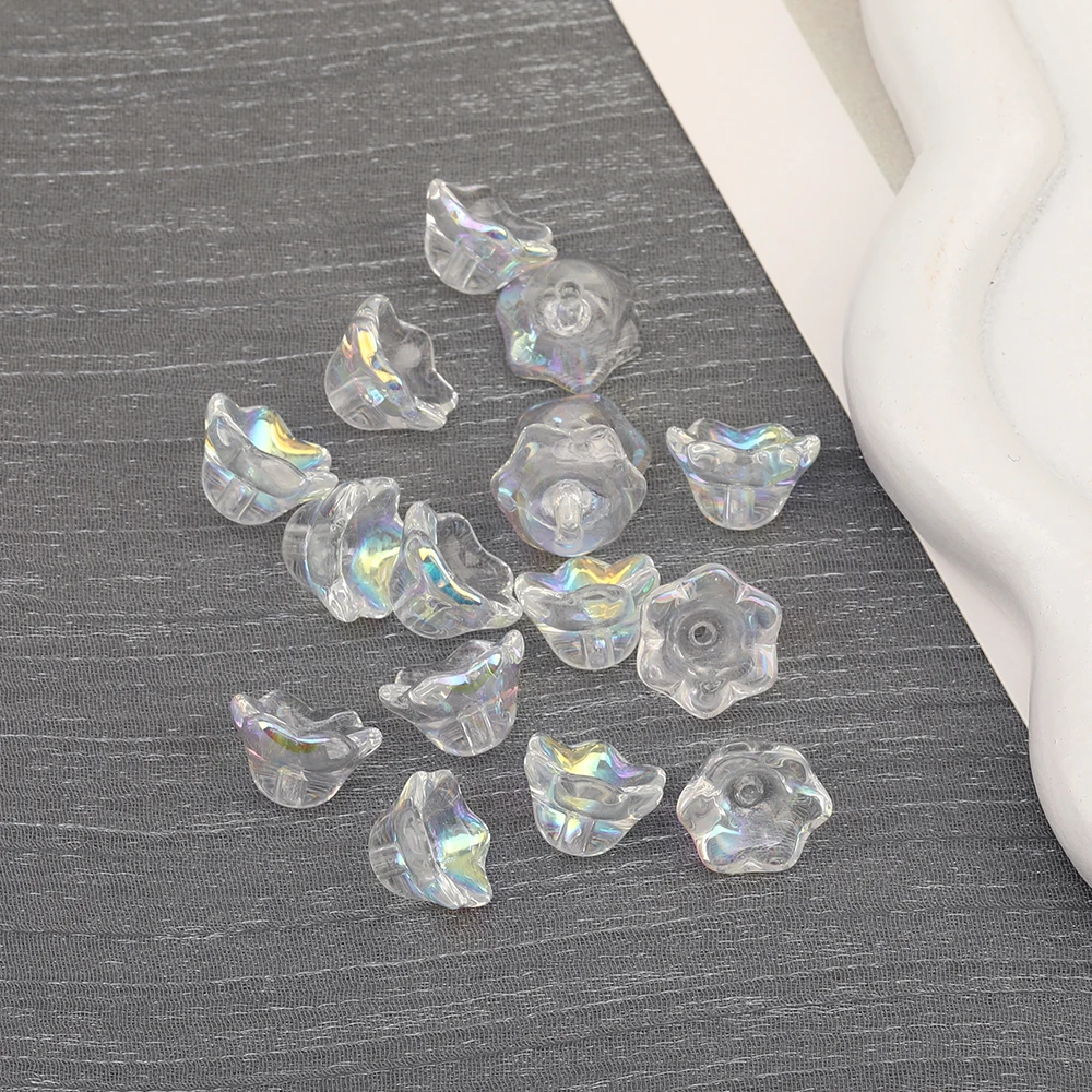 Cordial Design 7*11MM 500pcs DIY Crystal Beads/Flower Shape/Hand Made/Aurora Effect/Glass Beads/Jewelry Findings & Components - cordial