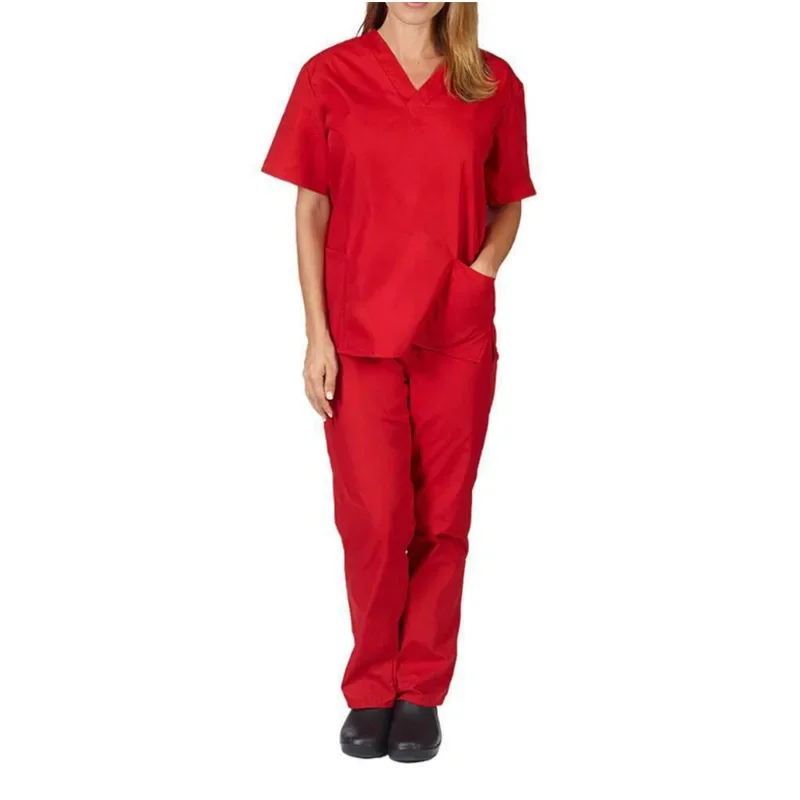 Surgical Clothes Isolation Clothes Work Operating Room Short-sleeved Hand Wash Women's Suit Short Nurse