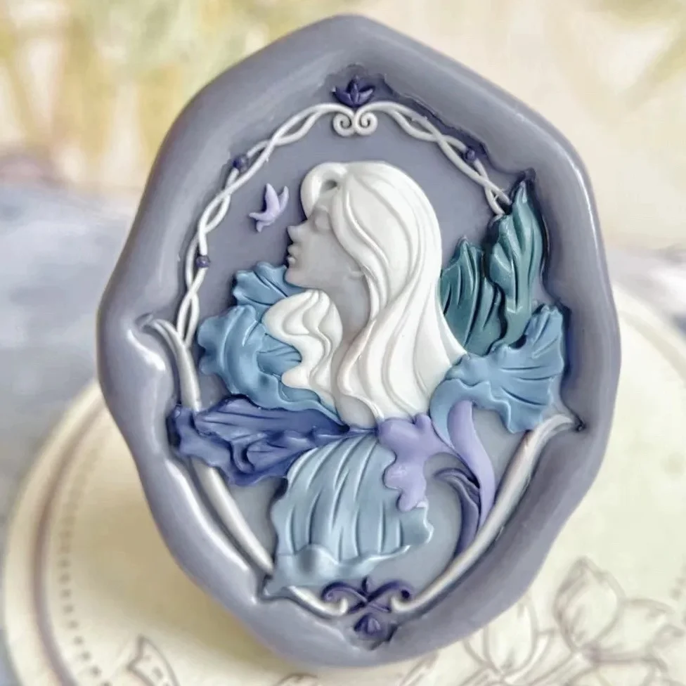 Sweet Series Fire Seal Stamp Relief Head Panda Paper Cup Cake Series Strange  Milk Tea Precision Copper Head Stamp