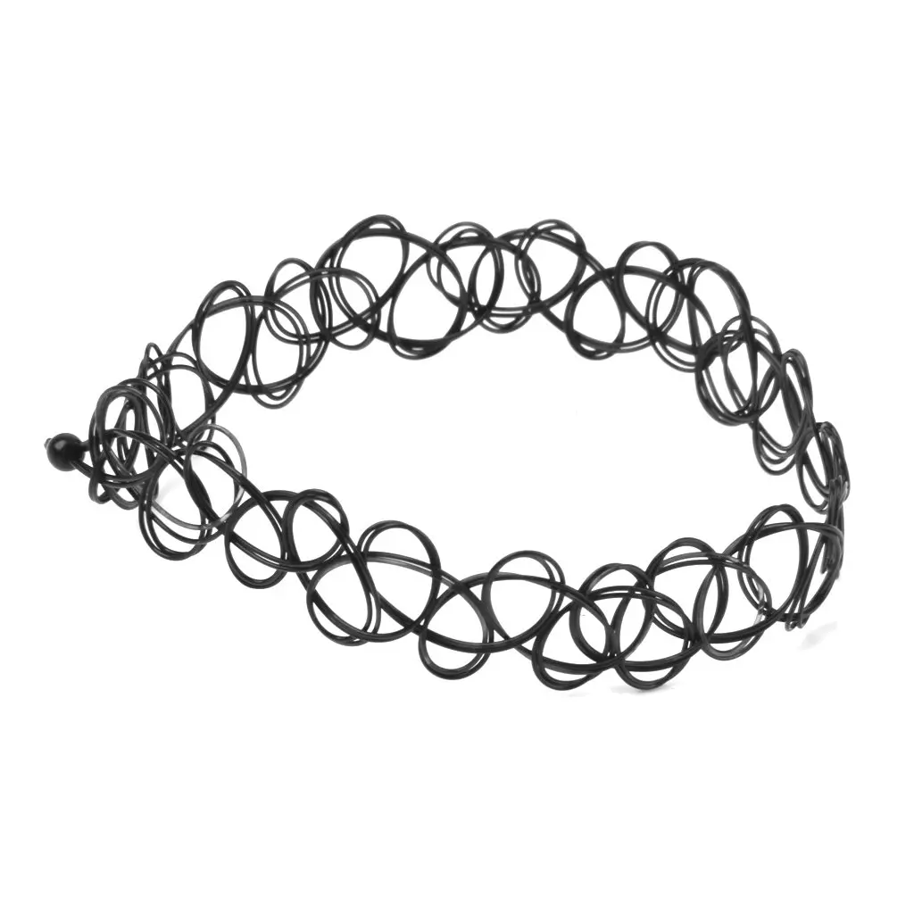 Vintage Tattoo Black Elastic Stretch Anklet Ankle Bracelet Retro Henna 4