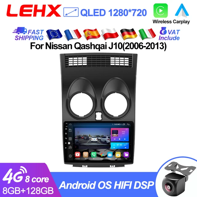 LEHX L6PRO 4G DSP Android 15 CarPlay Android Auto Autoradio pour Nissan Qashqai J10 2006 - 2013 GPS Stéréo Multimédia Autoradio Systèmes Intelligents 2 Din 1