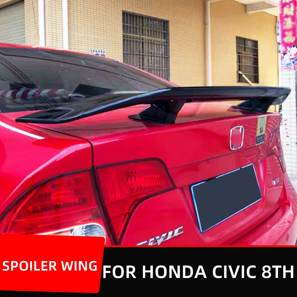 

Rear Trunk Lid Boot Car Tuning Wing Spoiler For Honda Civic 8th 05 06 07 08 09 10 Sedan 4 Door Racing Sport 135cm Accessories