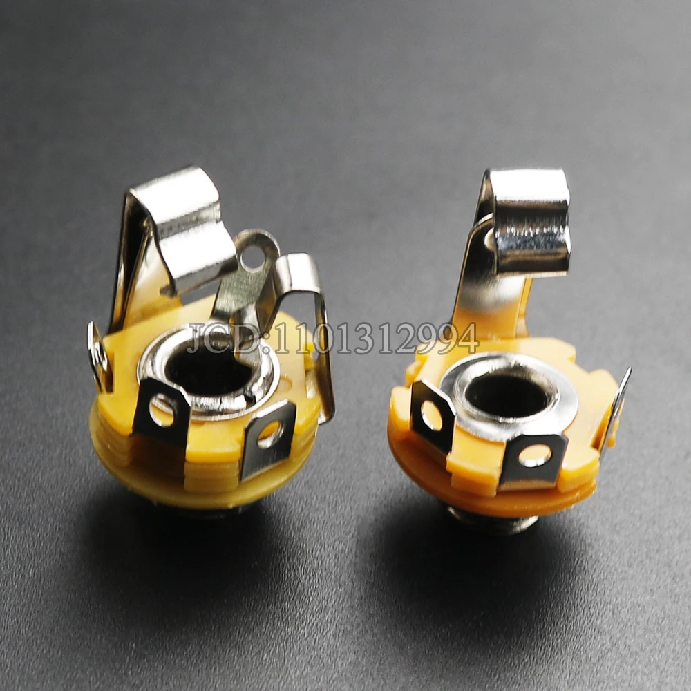 5 Stück 1/4' 6,35mm Mono Stereo 4 6 Pin Pol Buchse Panelmontage Stromanschluss 6,5 Audio-Kabelbuchse Stecker Lötadapter – Detail 8