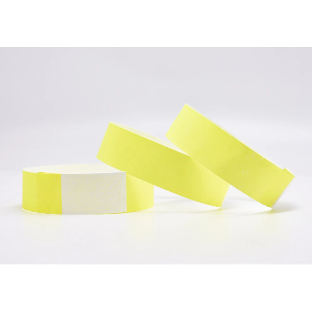 100pc Party Paper Bracelet Synthetic Paper Plastic for Tyvek Wristbands Sticky Wristband Print Pattern Party Wristbands