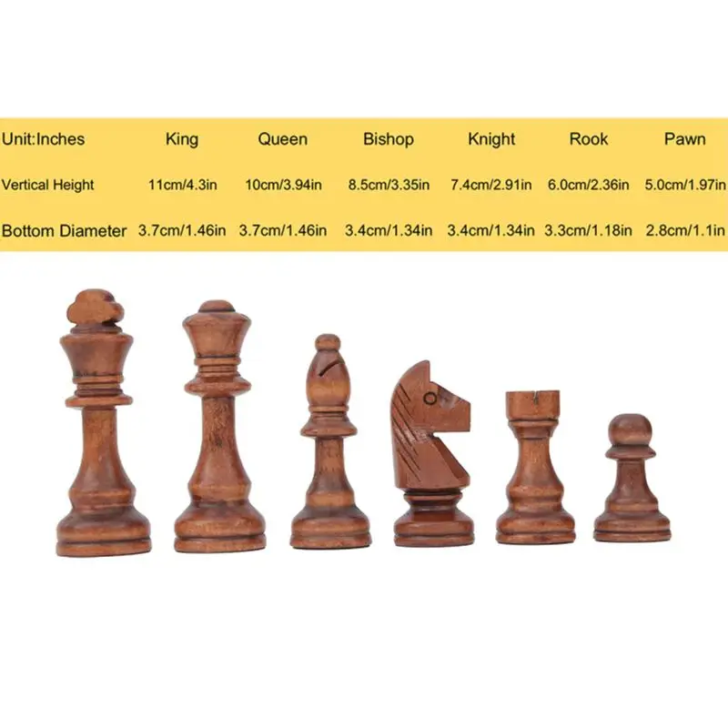 Wooden Chess Set 32 Pieces